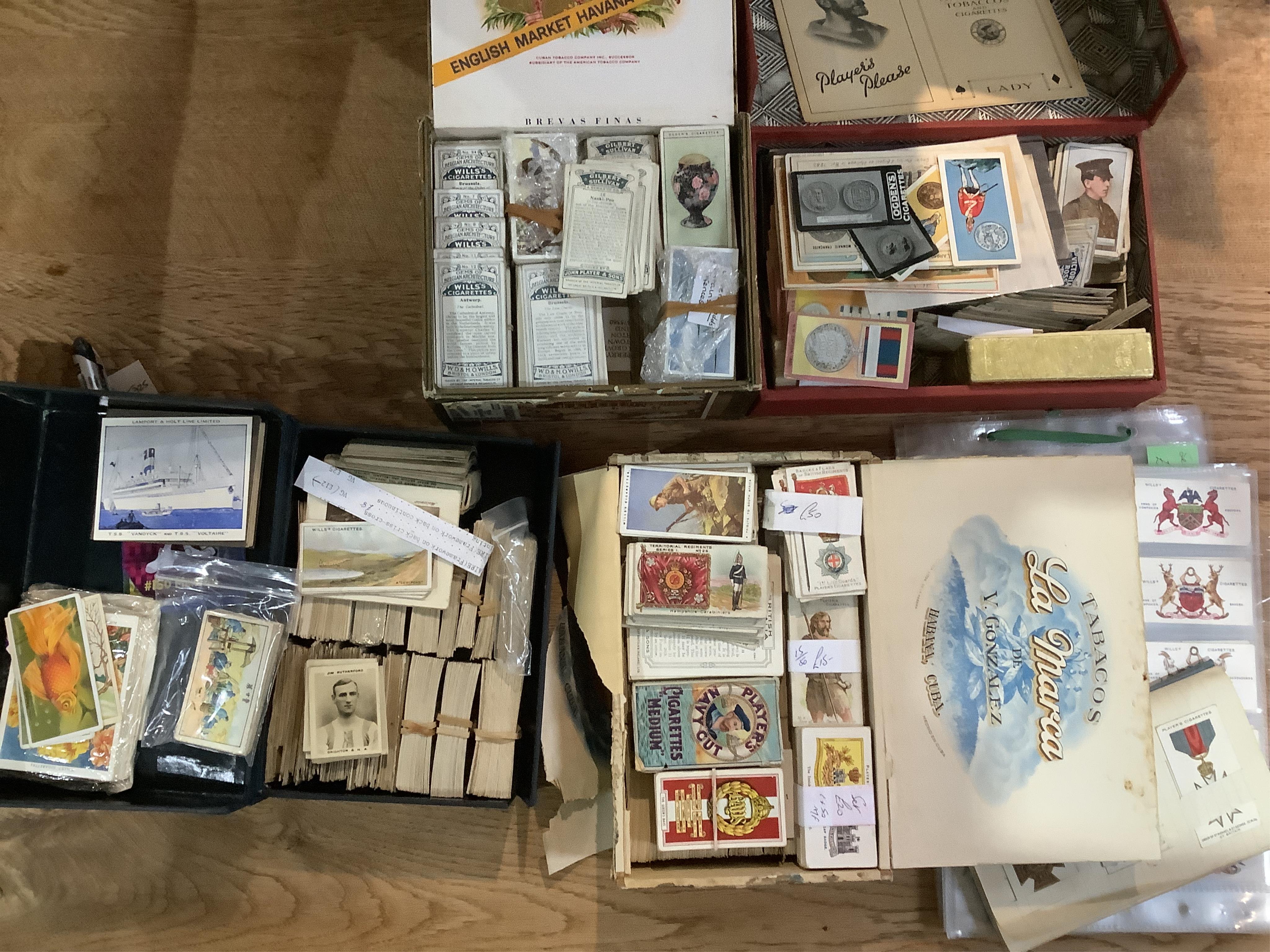 A group of assorted cigarette cards, mainly loose, Condition - as viewed